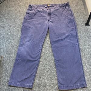 Carhartt Mens 46x30 Relaxed Fit Pull On Straight Leg Jeans Pants Chinos